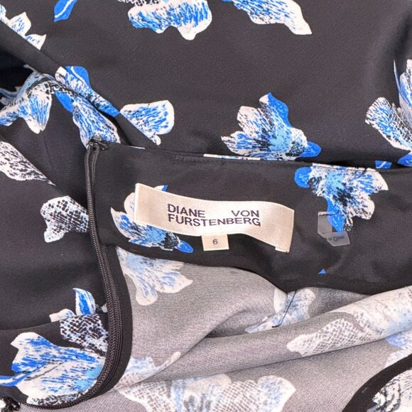 Diane Von Furstenberg Kara Floral Stretch-Cady Pencil Skirt - Picture 6 of 8